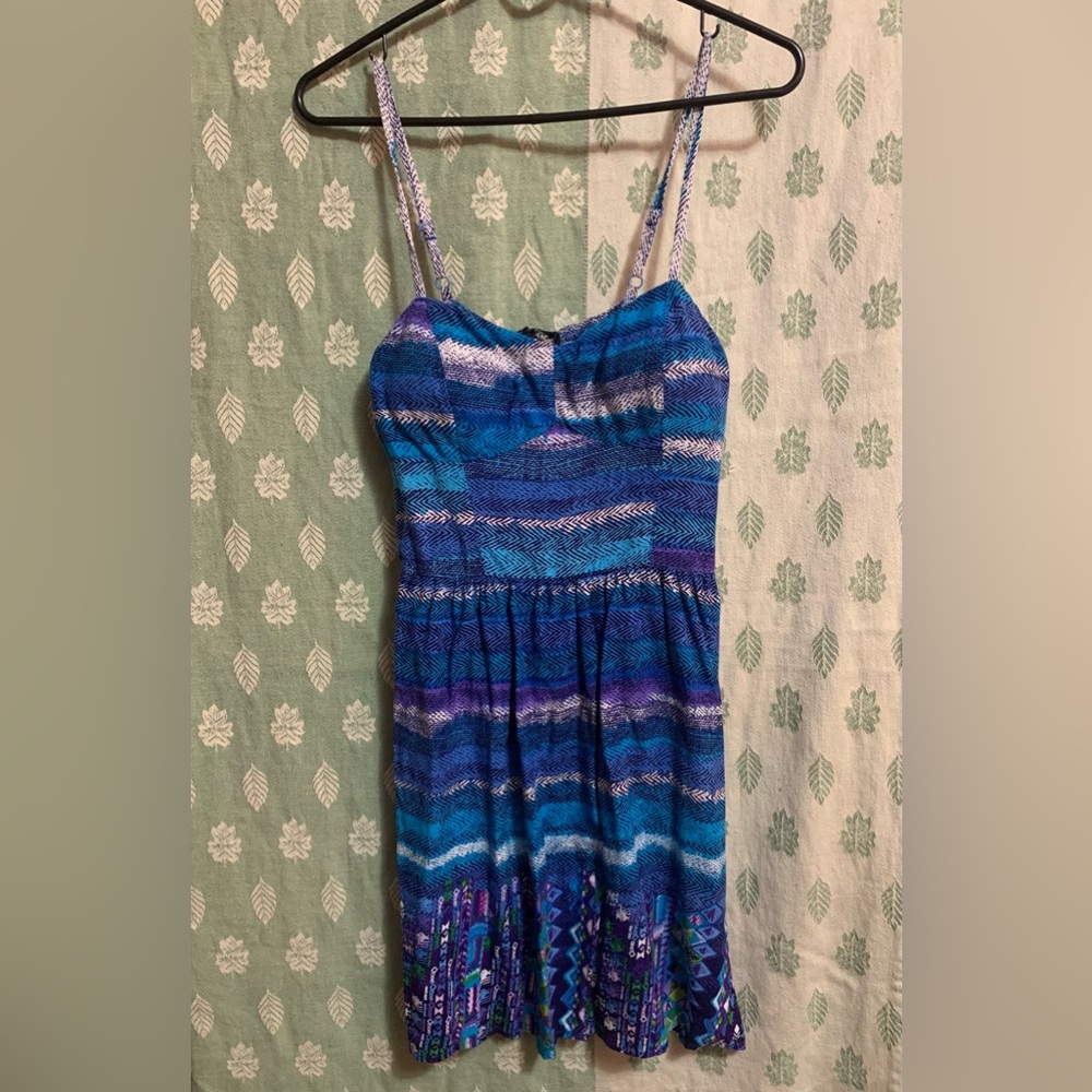 Blue and Purple Love Reign Tank Dress (Size L)